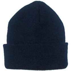 Gebreide Wintermuts 50%Wol/50%Acryl Navy acc. Navy